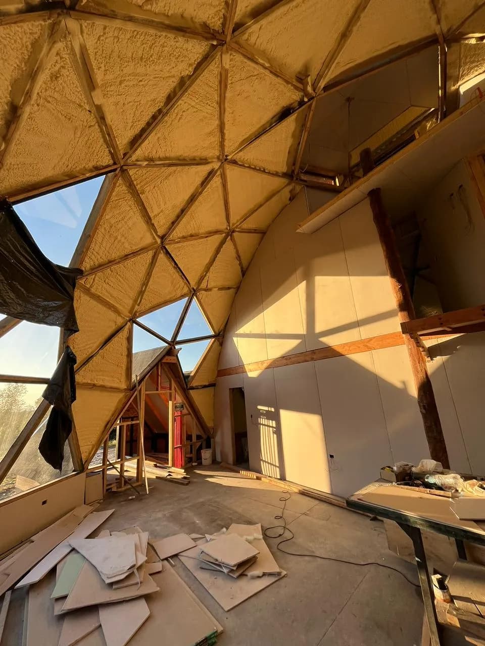 Estructura interior de domo